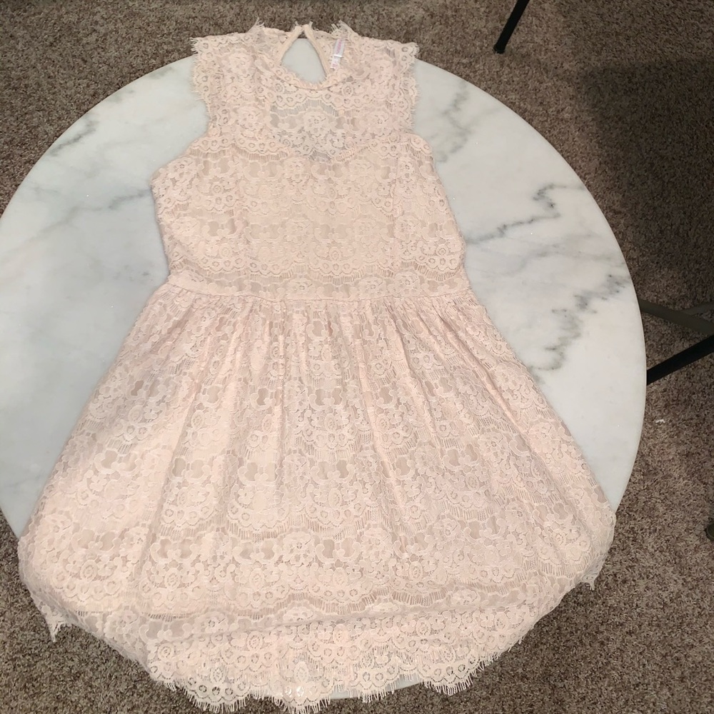 Cream Lace Dress